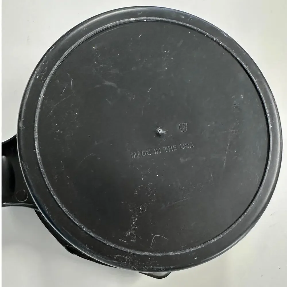 Pampered Chef Black Large 2Qt Micro Cooker Rice Veggie Steamer Strainer
